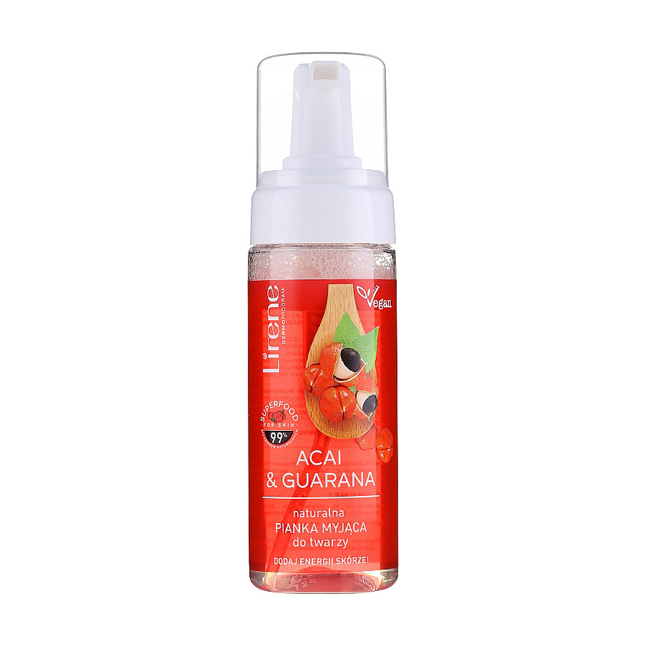 Уцінка! Очищувальна пінка для обличчя Lirene Dermo Program Acai &amp; Guarana Foam, 150 мл